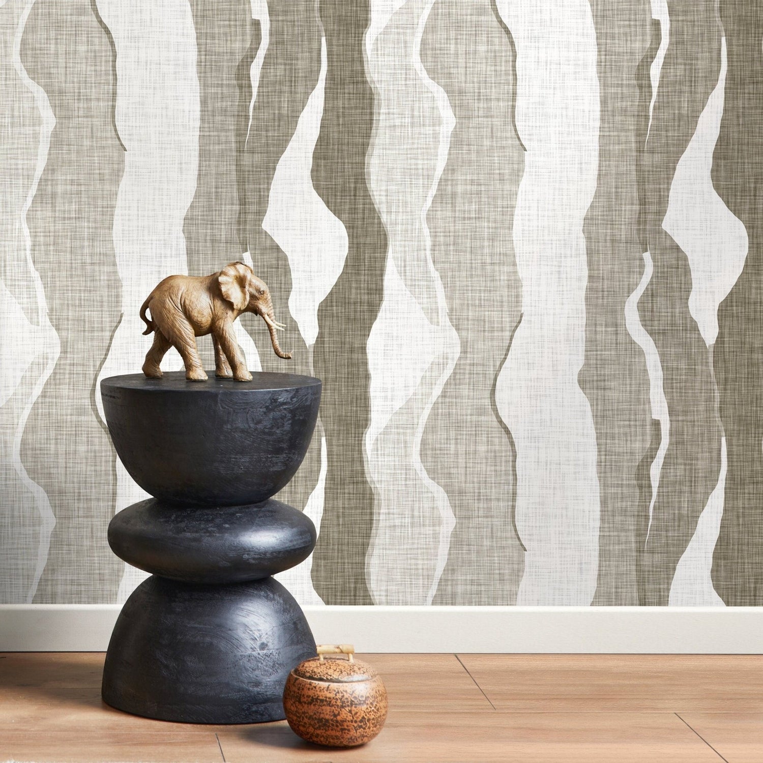 Abstract Waves Wallpaper Modern Wallpaper Peel and Stick and Traditional Wallpaper - D838 - WallTrend