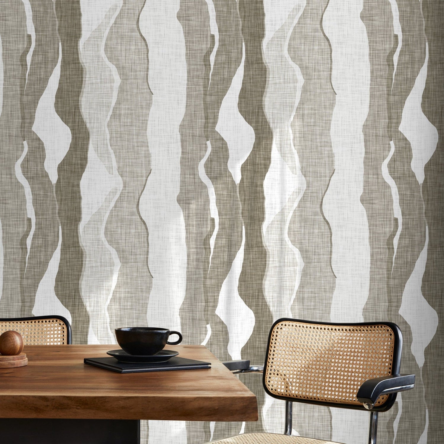 Abstract Waves Wallpaper Modern Wallpaper Peel and Stick and Traditional Wallpaper - D838 - WallTrend