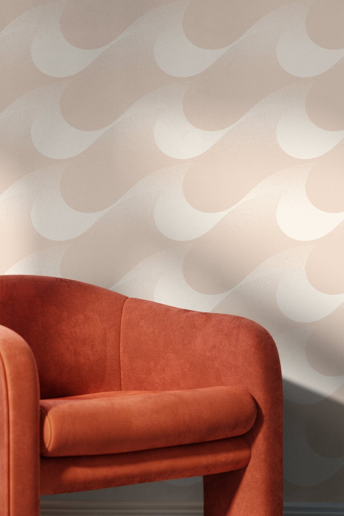 Abstract Wavy Lines Wallpaper - C465 - WallTrend