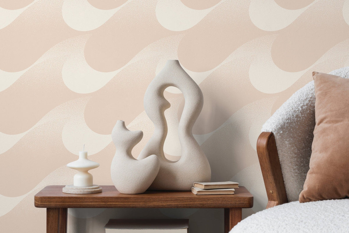 Abstract Wavy Lines Wallpaper - C465 - WallTrend