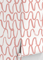 Abstract Wavy Lines Wallpaper - D351 - WallTrend