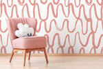 Abstract Wavy Lines Wallpaper - D351 - WallTrend