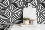 Abstract Wavy Lines Wallpaper - X096 - WallTrend