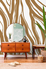 Abstract Zebra Stripes Wallpaper - C115 - WallTrend