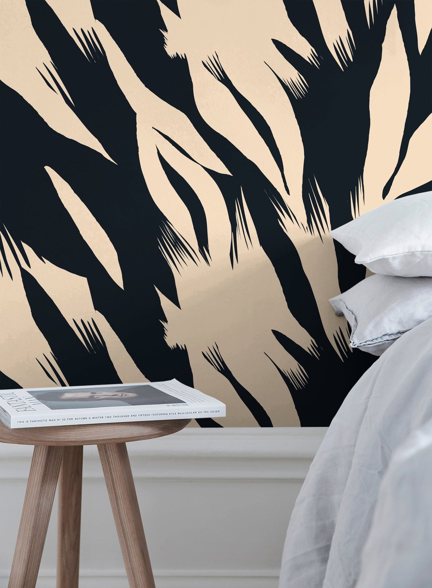 Abstract Zebra Stripes Wallpaper - C343 - WallTrend