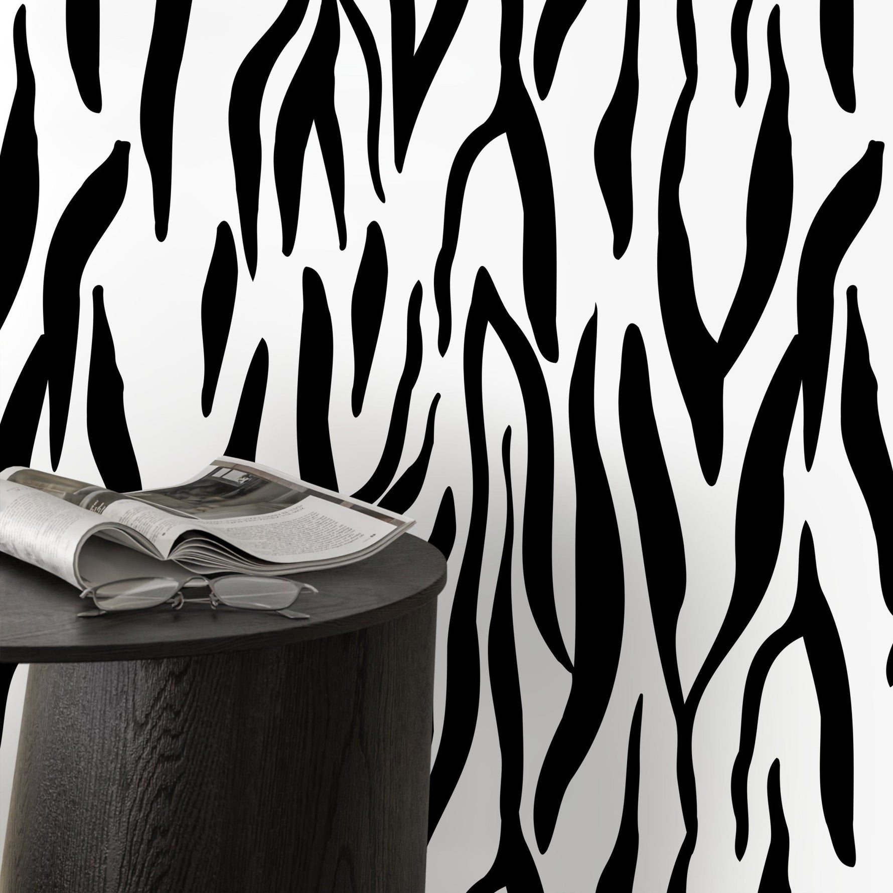 Abstract Zebra Stripes Wallpaper - D607 - WallTrend