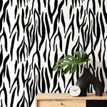 Abstract Zebra Stripes Wallpaper - D607 - WallTrend