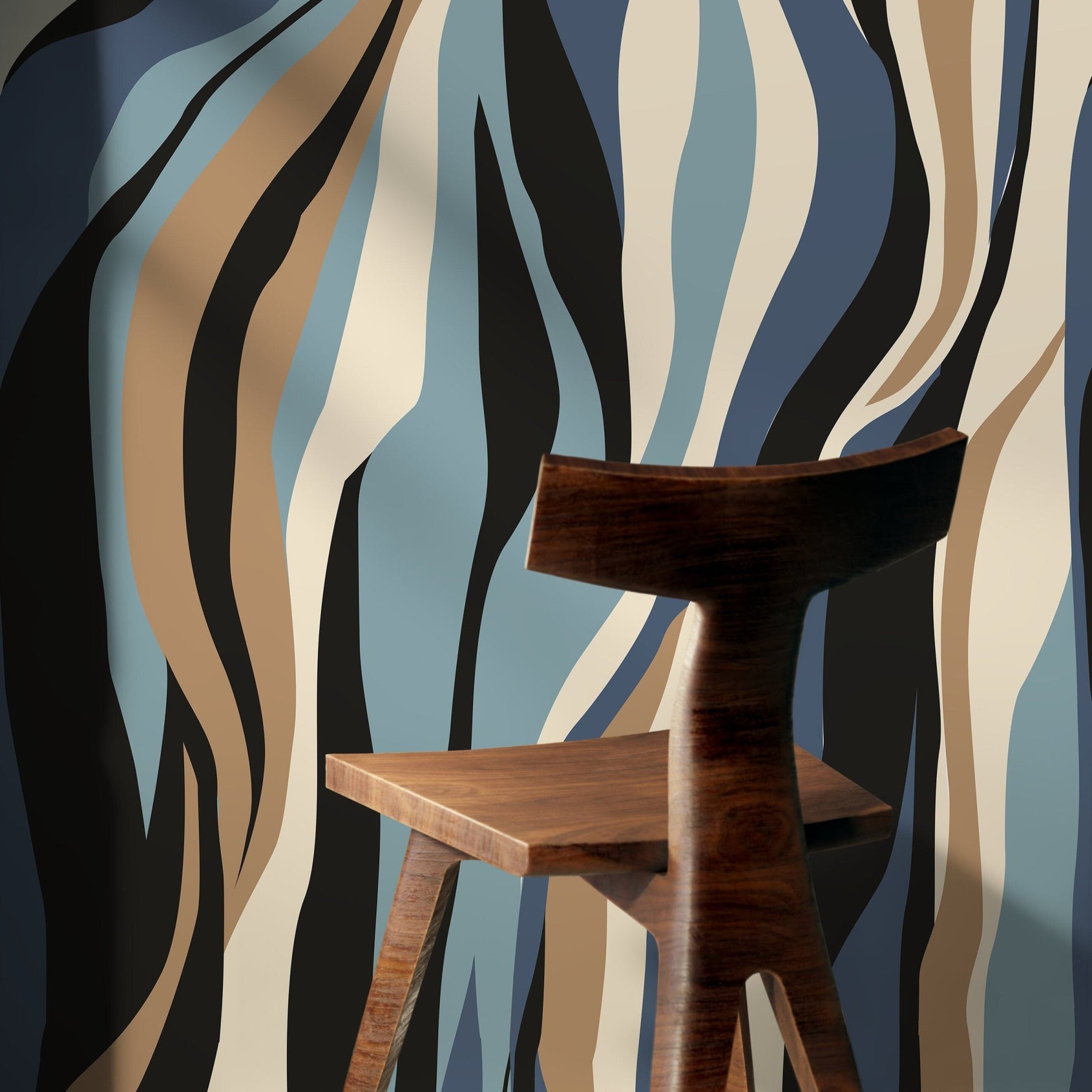 Abstract Zebra Stripes Wallpaper - D614 - WallTrend