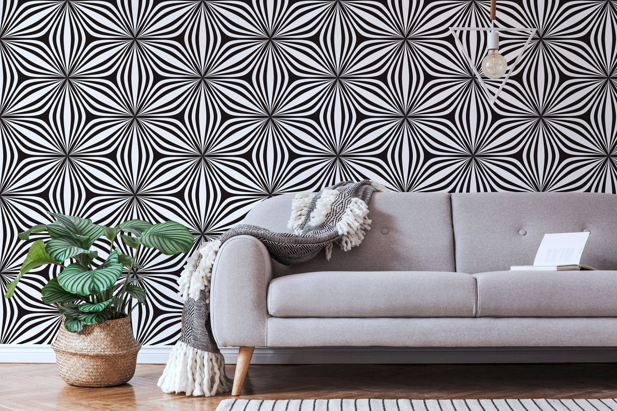 Abstract Zentangle Art Wallpaper - B854 - WallTrend