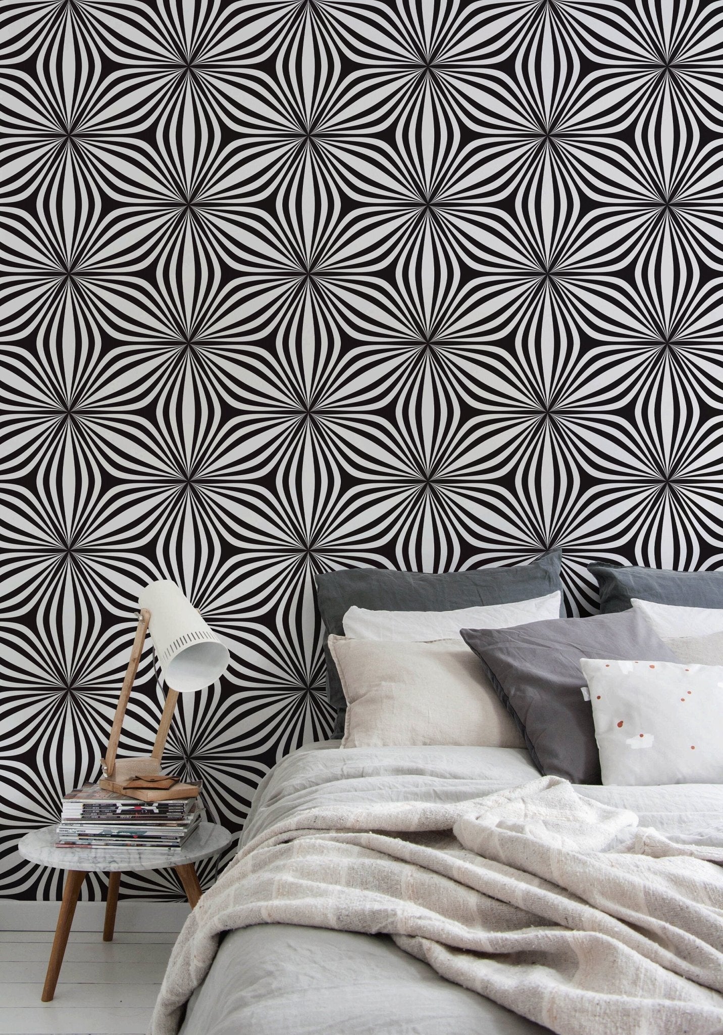 Abstract Zentangle Art Wallpaper - B854 - WallTrend