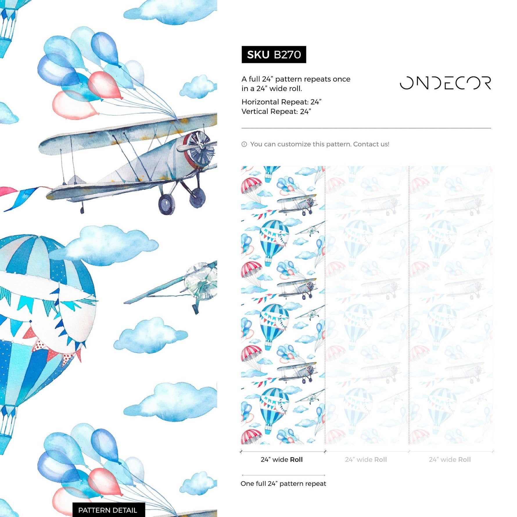 Aerial Adventure Wallpaper - B270 - WallTrend