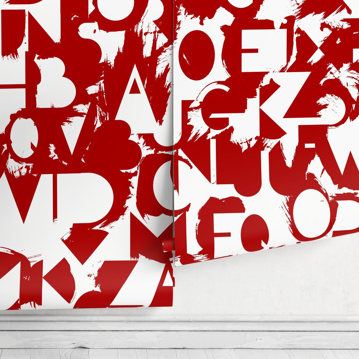 Alphabetic Collage Wallpaper - B711 - WallTrend