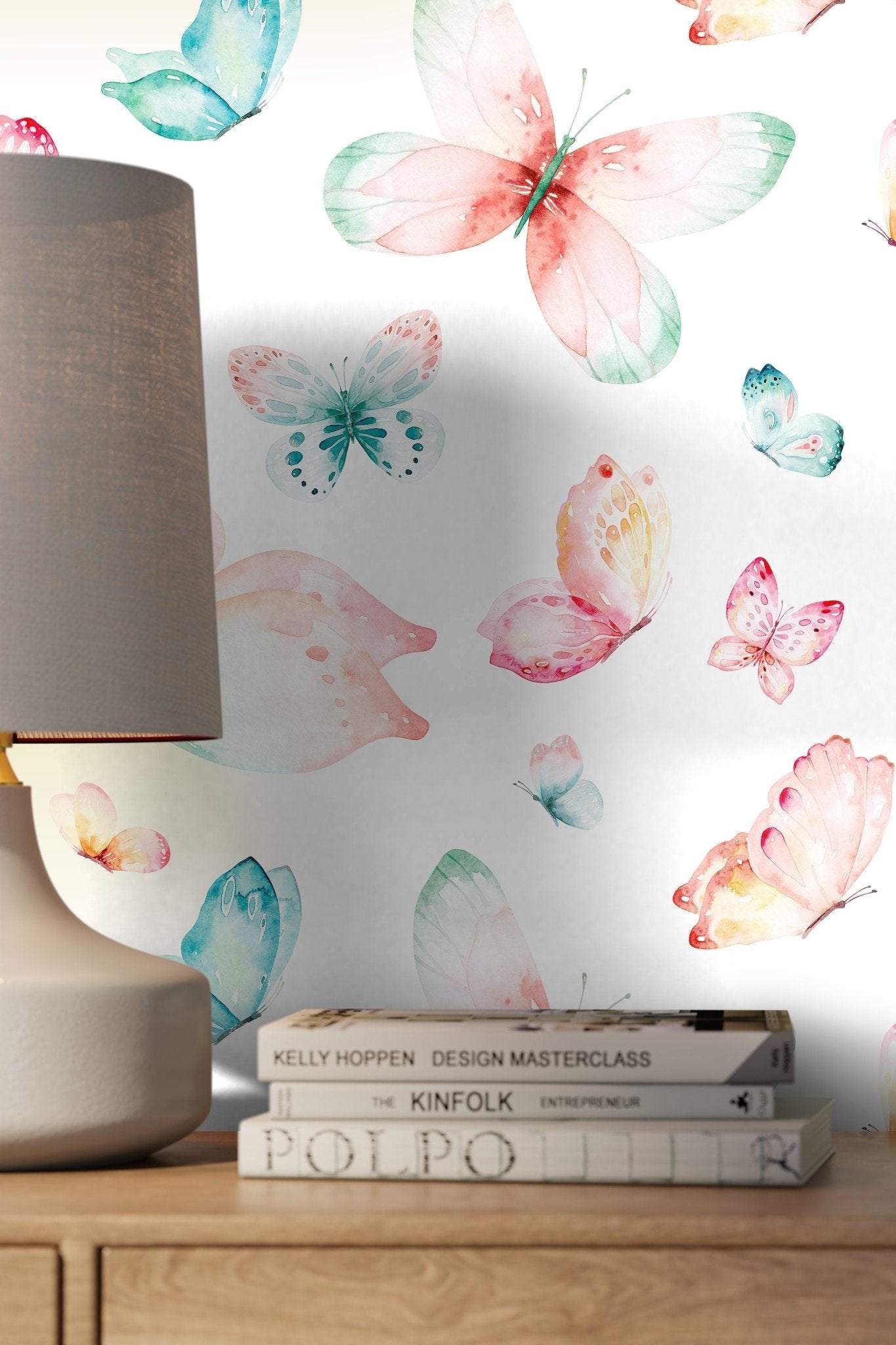 Aquarelle Butterfly Wallpaper - C726 - WallTrend