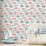 Aquatic Charm Wallpaper - B901 - WallTrend