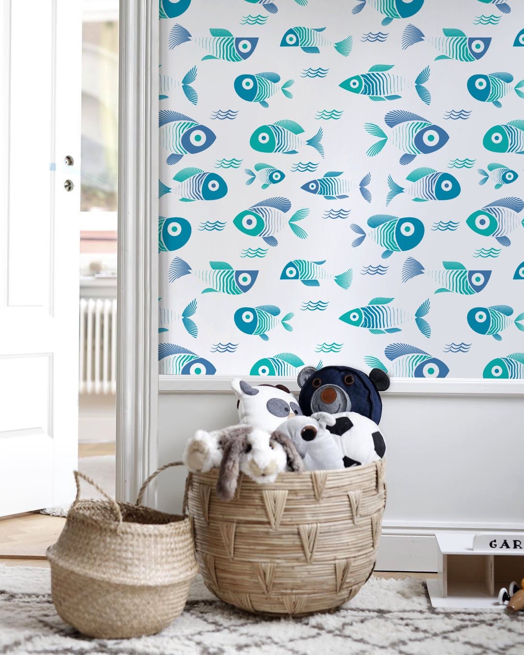 Aquatic Harmony Wallpaper - C467 - WallTrend