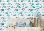 Aquatic Harmony Wallpaper - C467 - WallTrend