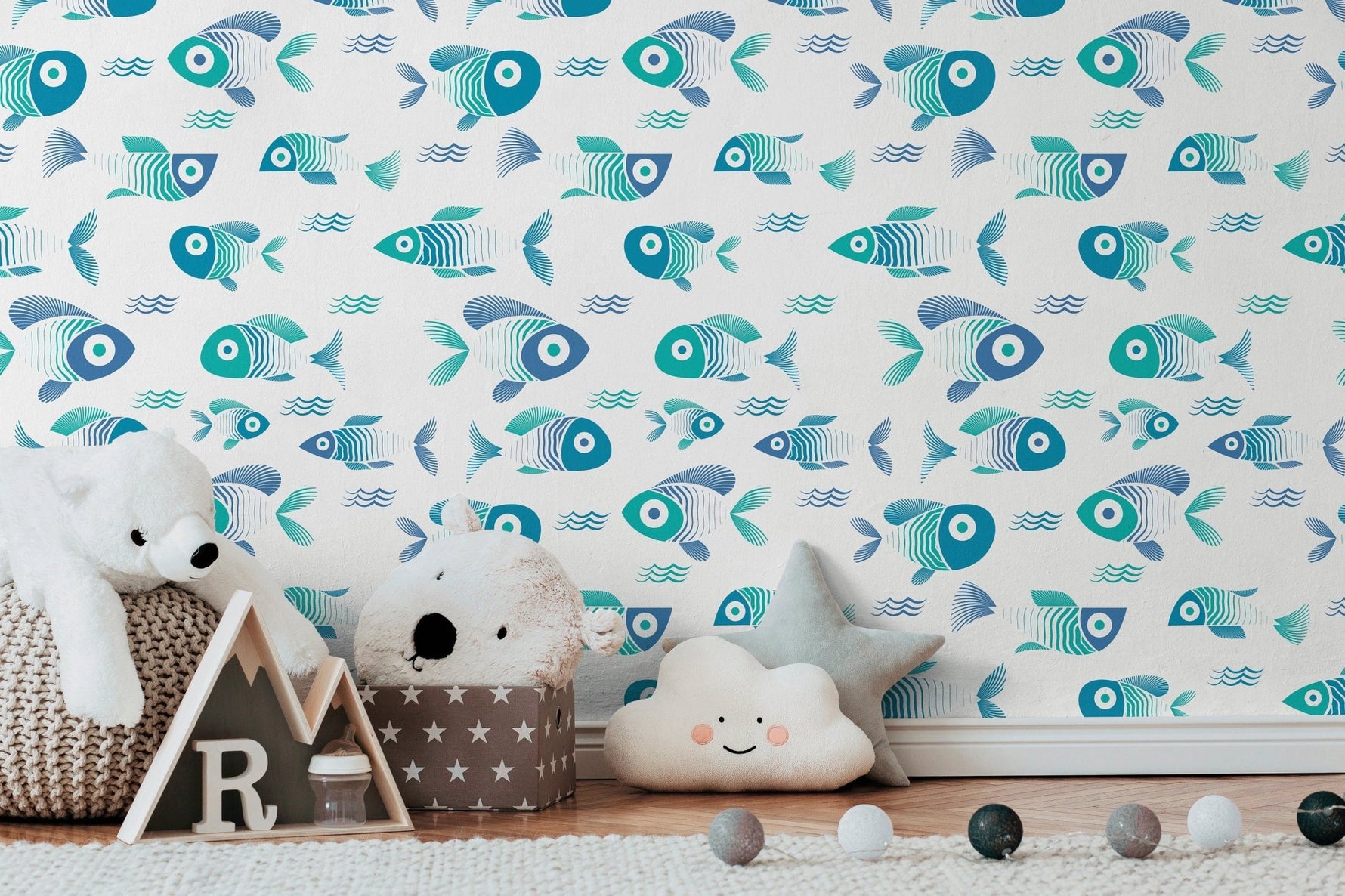 Aquatic Harmony Wallpaper - C467 - WallTrend