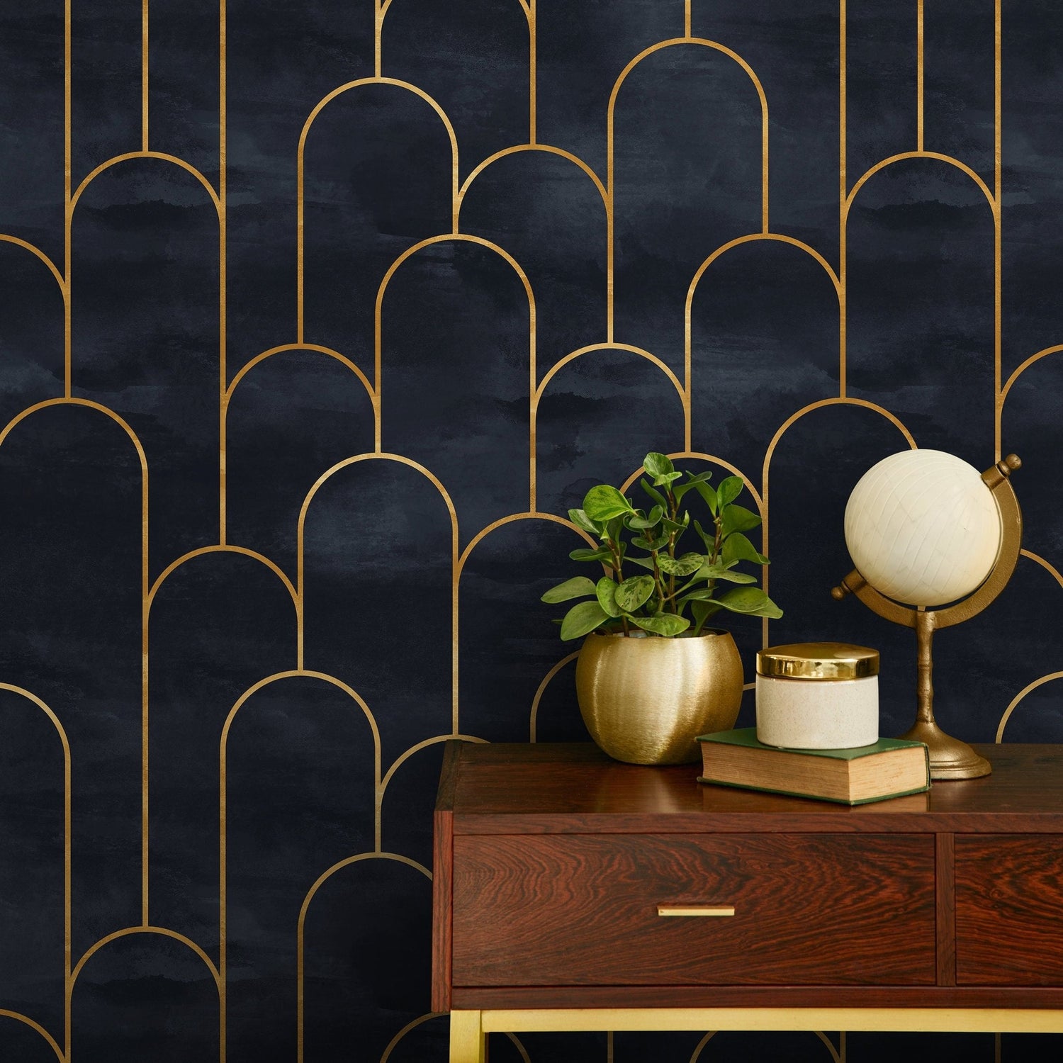 Art Deco Arch Wallpaper - A476 - WallTrend