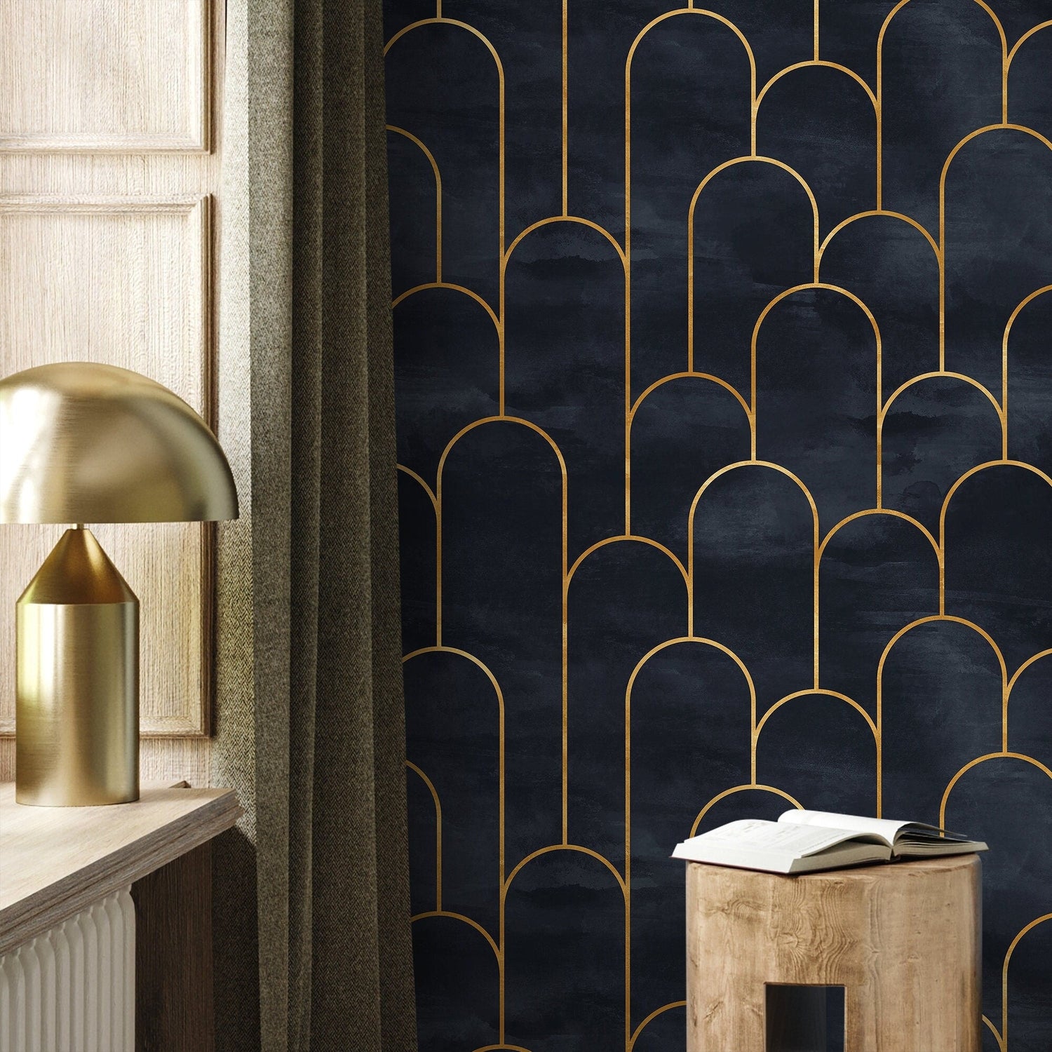 Art Deco Arch Wallpaper - A476 - WallTrend