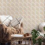 Art Deco Arcs Wallpaper - C522 - WallTrend