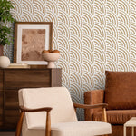 Art Deco Arcs Wallpaper - C522 - WallTrend