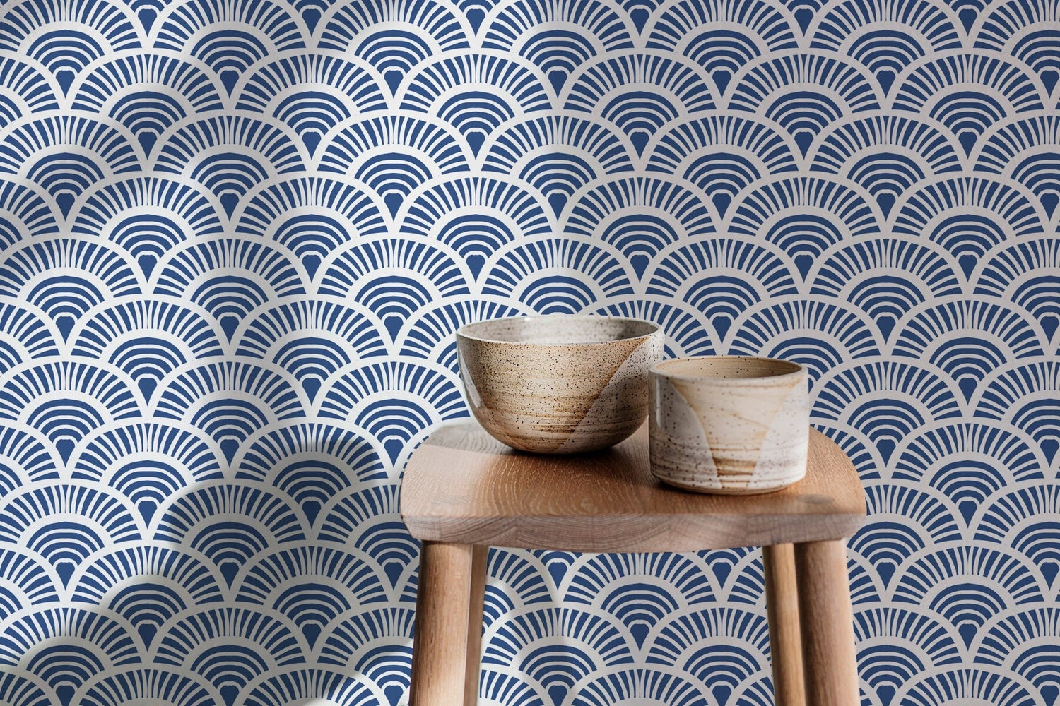Art Deco Fan Pattern Wallpaper - B686 - WallTrend
