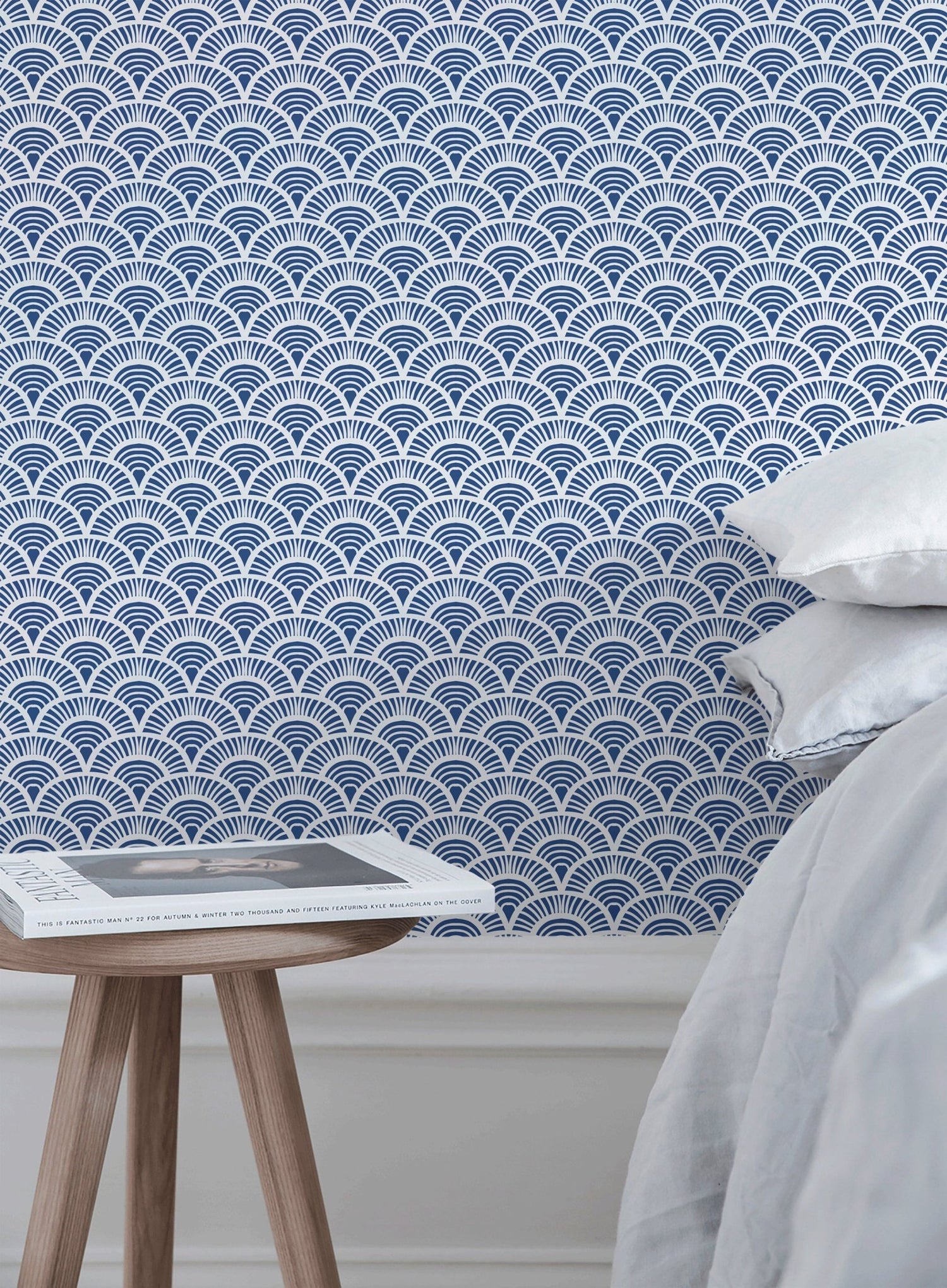 Art Deco Fan Pattern Wallpaper - B686 - WallTrend