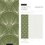 Art Deco Fan Pattern Wallpaper - B936 - WallTrend