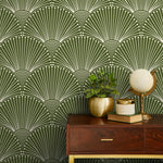 Art Deco Fan Pattern Wallpaper - B936 - WallTrend