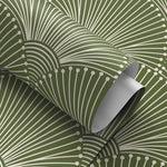 Art Deco Fan Pattern Wallpaper - B936 - WallTrend