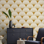 Art Deco Fan Pattern Wallpaper - B937 - WallTrend