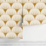 Art Deco Fan Pattern Wallpaper - B937 - WallTrend