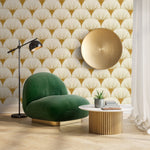 Art Deco Fan Pattern Wallpaper - B937 - WallTrend