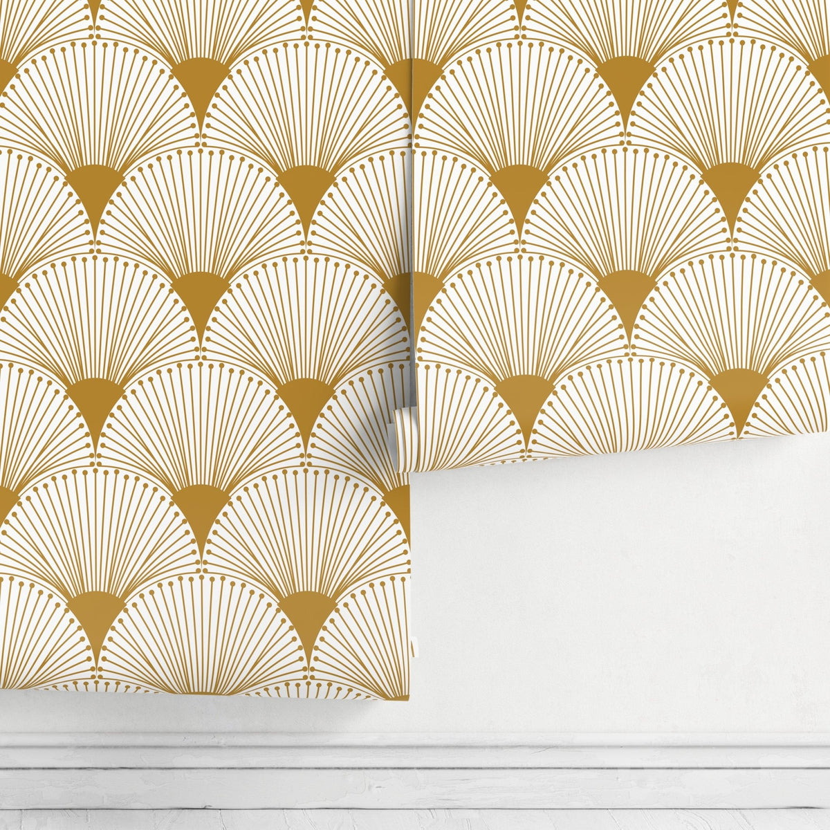 Art Deco Fan Pattern Wallpaper - B937 - WallTrend