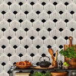 Art Deco Fan Pattern Wallpaper - C216 - WallTrend