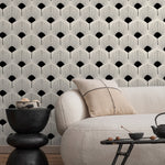 Art Deco Fan Pattern Wallpaper - C216 - WallTrend