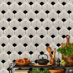 Art Deco Fan Pattern Wallpaper - C216 - WallTrend
