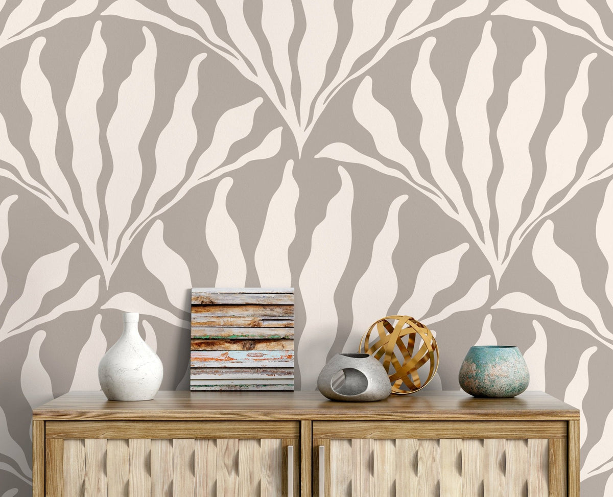 Art Deco Fan Pattern Wallpaper - C418 - WallTrend