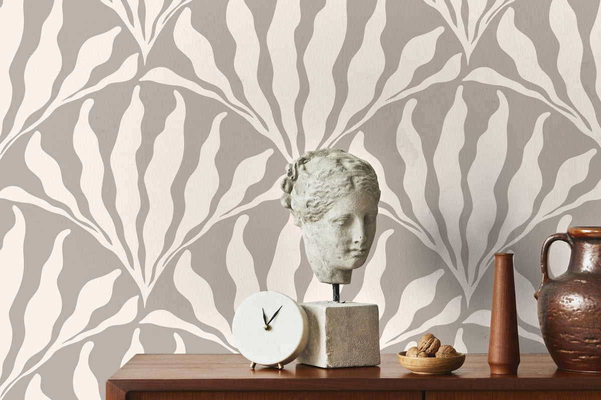 Art Deco Fan Pattern Wallpaper - C418 - WallTrend