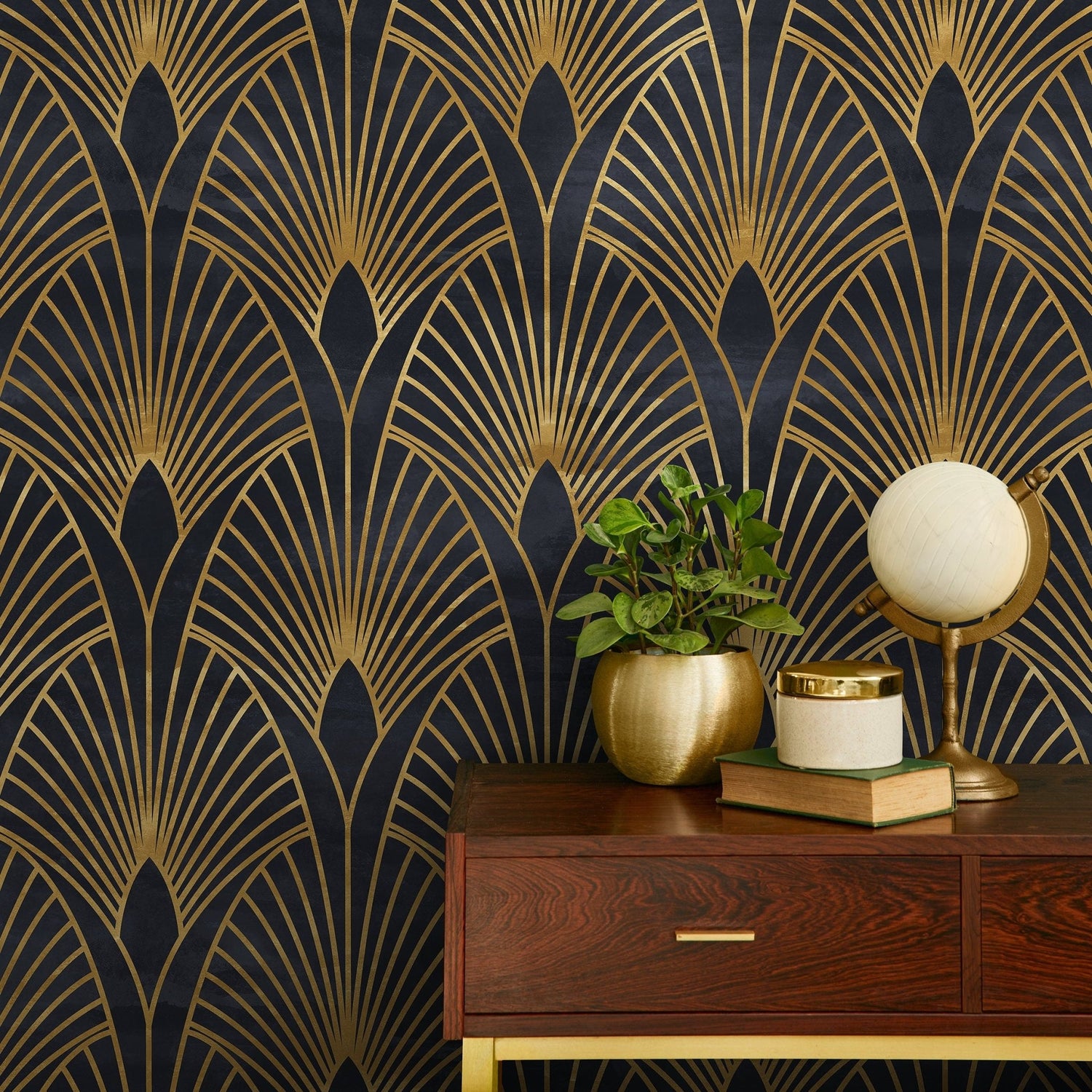 Art Deco Fan Wallpaper - A537 - WallTrend