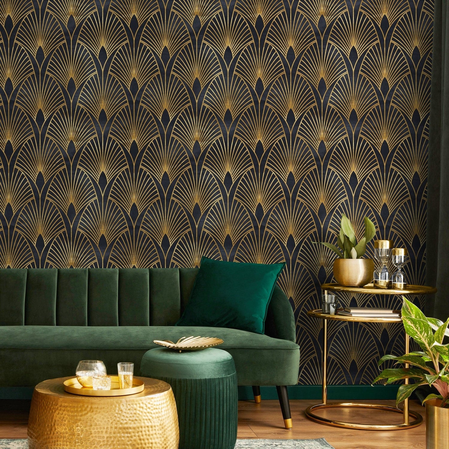 Art Deco Fan Wallpaper - A537 - WallTrend