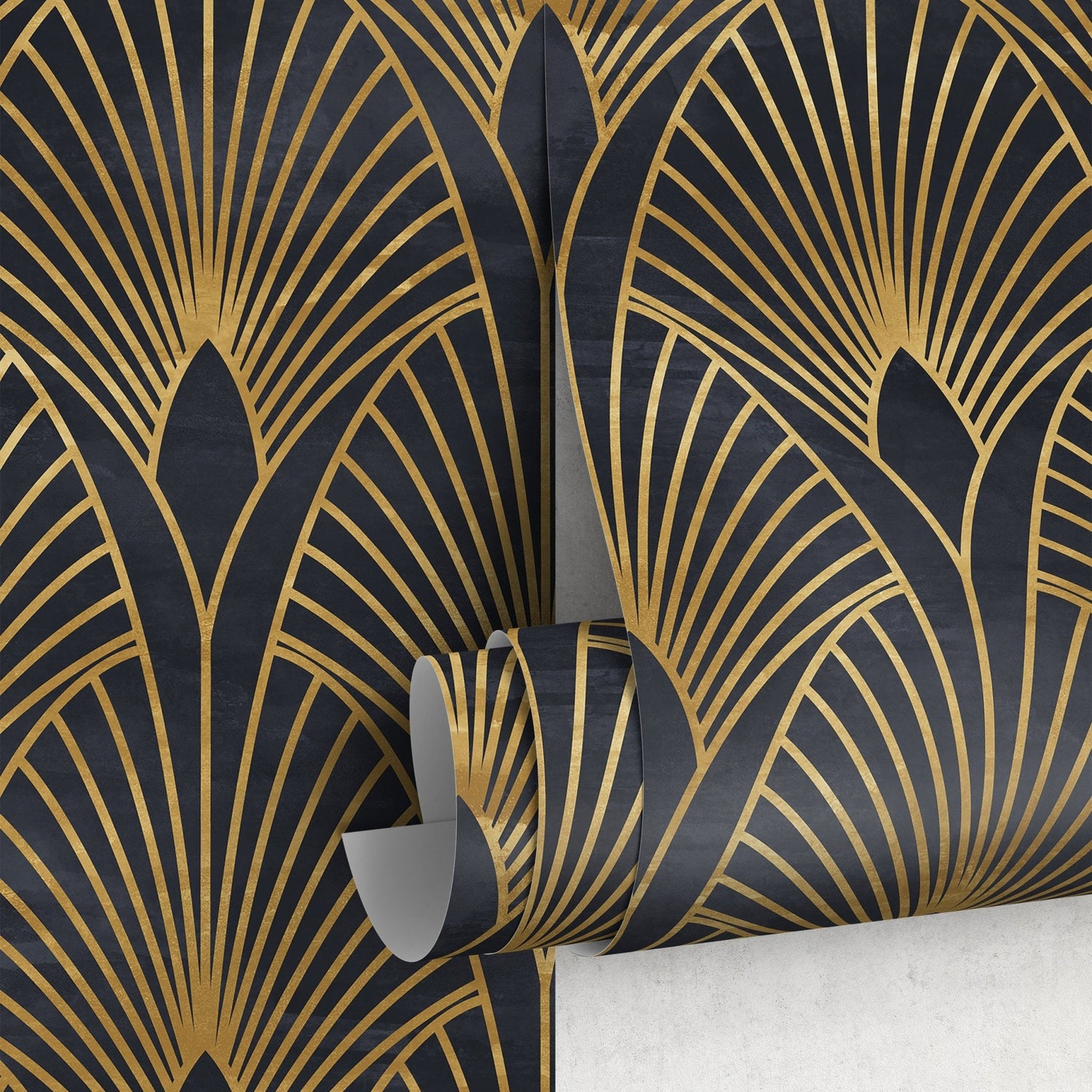 Art Deco Fan Wallpaper - A537 - WallTrend