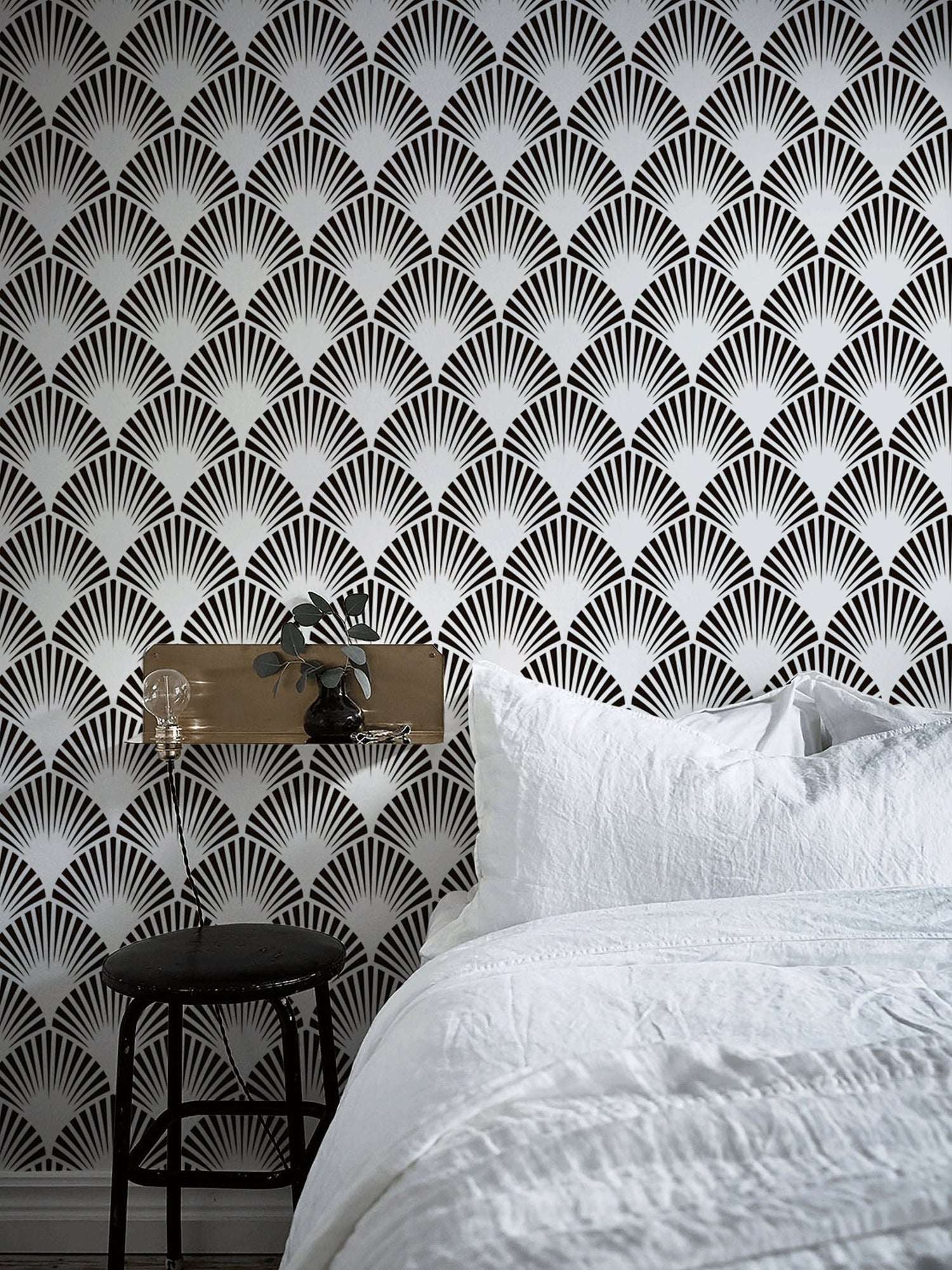 Art Deco Fan Wallpaper - B074 - WallTrend