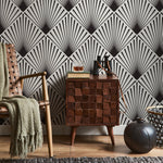 Art Deco Fan Wallpaper - B078 - WallTrend