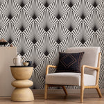 Art Deco Fan Wallpaper - B078 - WallTrend
