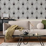 Art Deco Fan Wallpaper - B078 - WallTrend