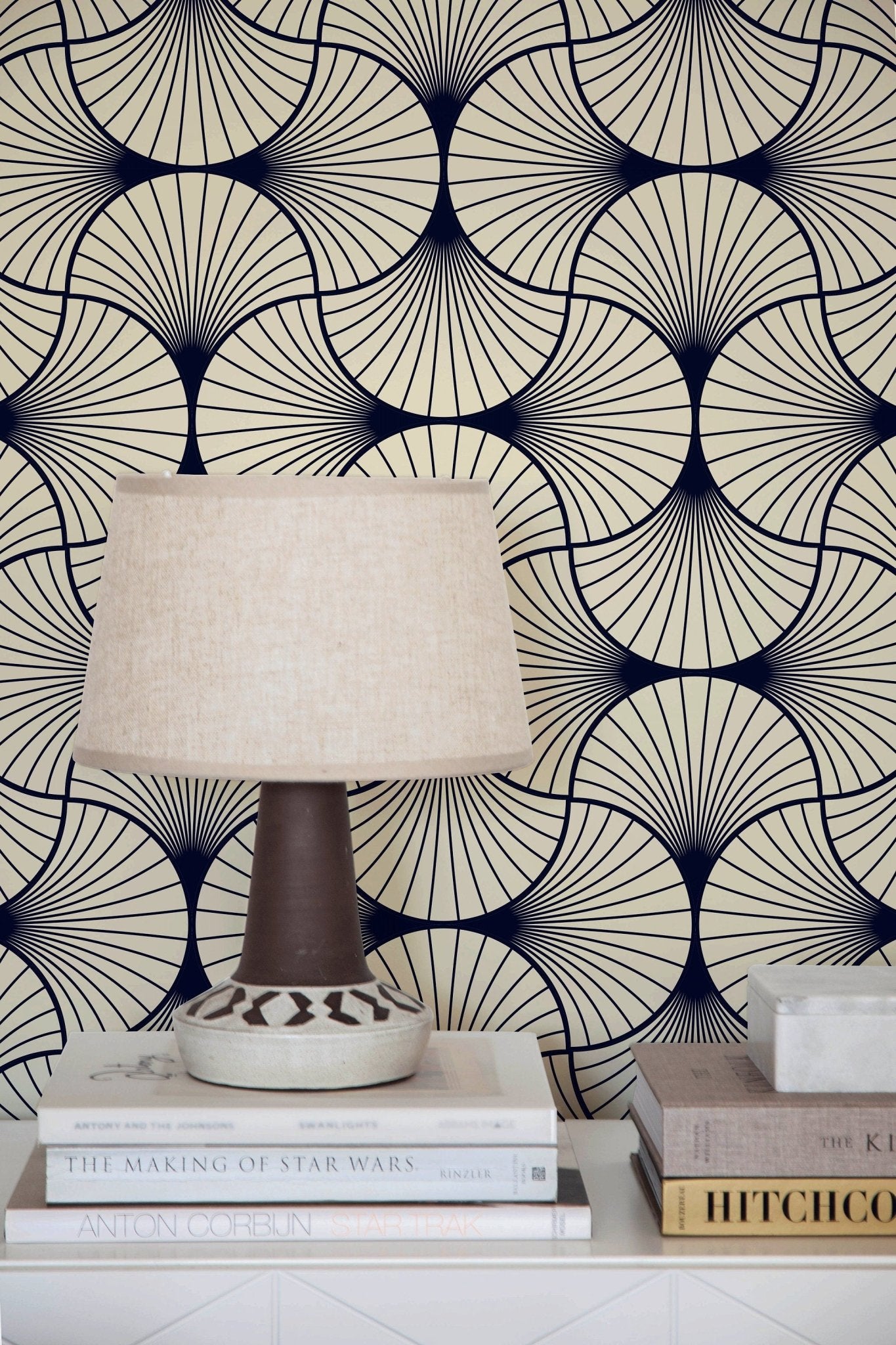 Art Deco Fan Wallpaper - B559 - WallTrend