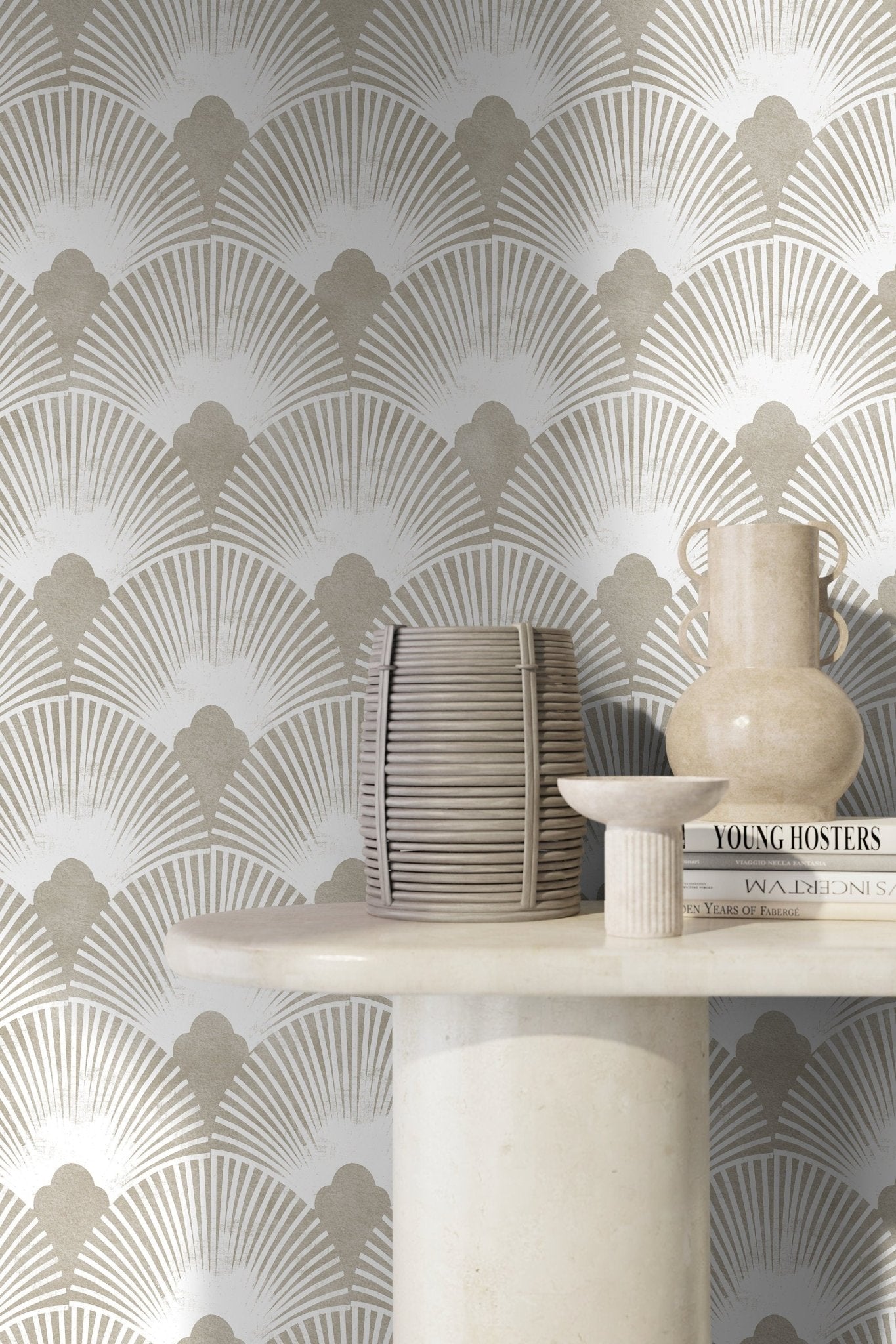 Art Deco Fan Wallpaper - C010 - WallTrend