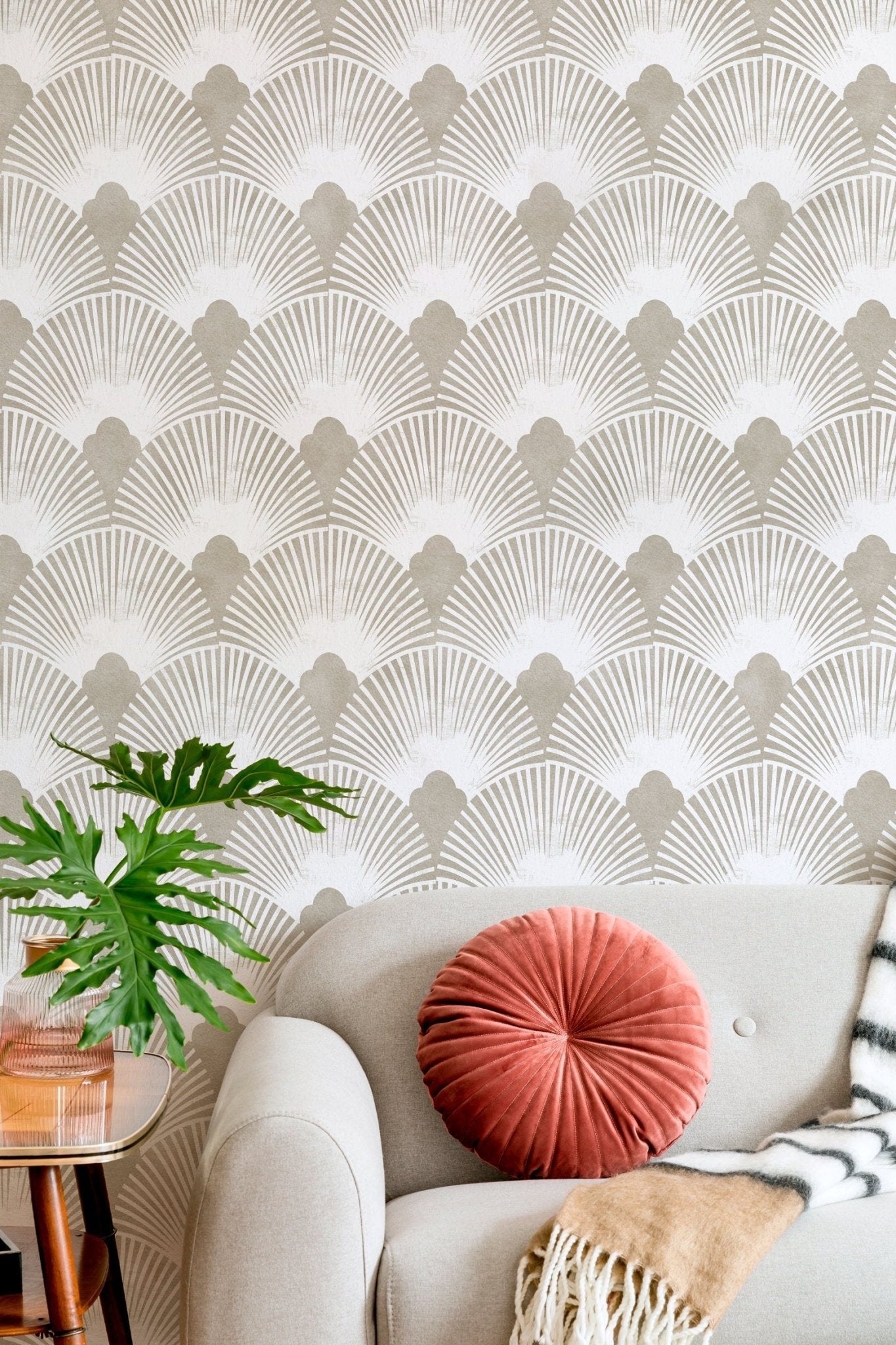 Art Deco Fan Wallpaper - C010 - WallTrend