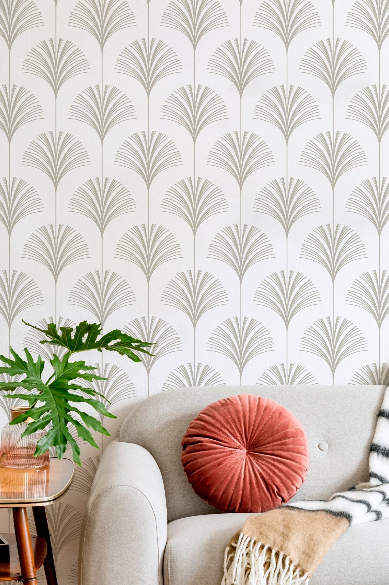 Art Deco Fan Wallpaper - C218 - WallTrend